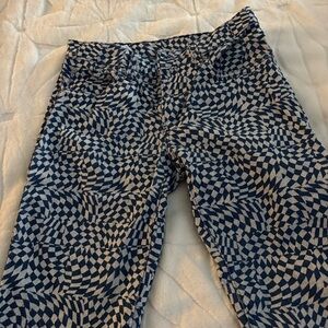 Levi's Navy and White Checkered Pants